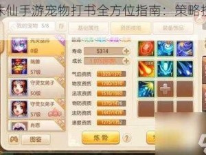 梦幻诛仙手游宠物打书全方位指南：策略技巧总览