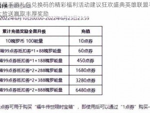 关于英雄联盟手游礼包兑换码的精彩福利活动建议狂欢盛典英雄联盟手游专属礼包兑换码大放送赢取丰厚奖励