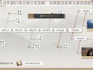 天涯明月刀手游61级主线分支攻略：决策路径选择与游戏进程深度解析