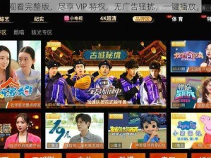 上流社会观看完整版，尽享 VIP 特权，无广告骚扰，一键播放，高清流畅