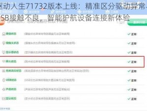 驱动人生71732版本上线：精准区分驱动异常与USB接触不良，智能护航设备连接新体验