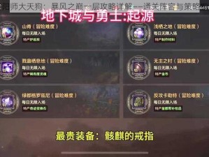 阴阳师大天狗：暴风之巅一层攻略详解——通关阵容与策略指南