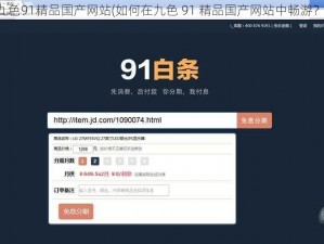 九色91精品国产网站(如何在九色 91 精品国产网站中畅游？)