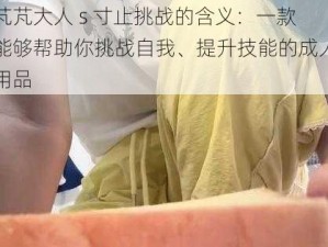 芃芃大人 s 寸止挑战的含义：一款能够帮助你挑战自我、提升技能的成人用品