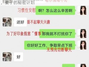 瞒着丈夫说在公司加班—瞒着丈夫说在公司加班，妻子的秘密计划