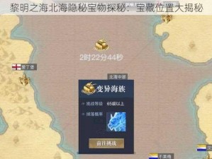 黎明之海北海隐秘宝物探秘：宝藏位置大揭秘