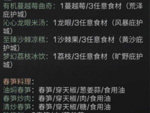 明日之后穿天椒获取攻略与食谱介绍：烹饪美味佳肴的穿天椒制作方法