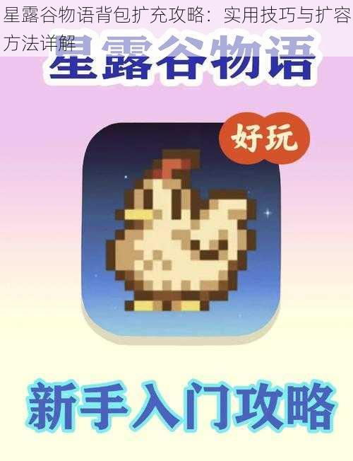 星露谷物语背包扩充攻略:实用技巧与扩容方法详解
