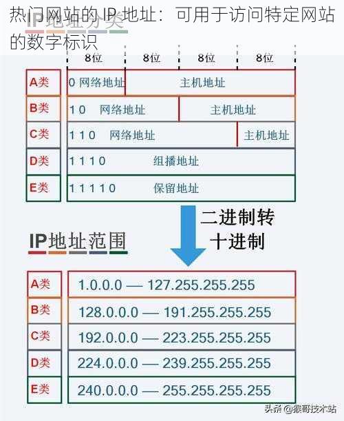 热门网站的 IP 地址:可用于访问特定网站的数字标识