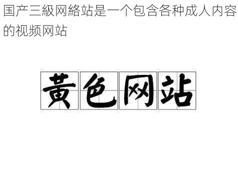 国产三級网絡站是一个包含各种成人内容的视频网站