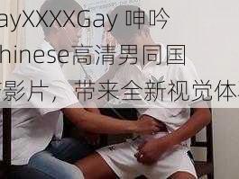 GayXXXXGay 呻吟 Chinese高清男同国产影片，带来全新视觉体验