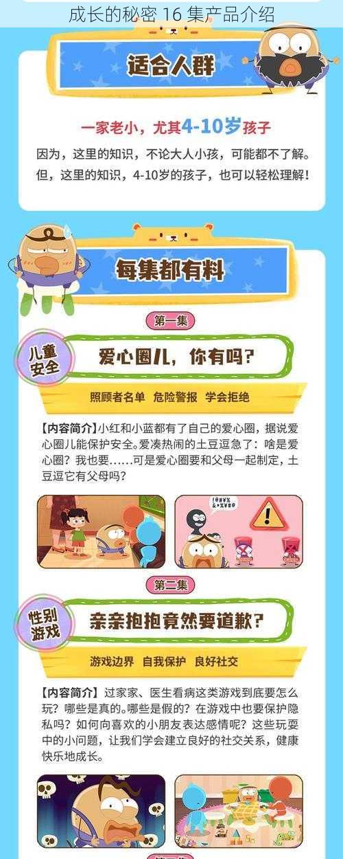 成长的秘密 16 集产品介绍