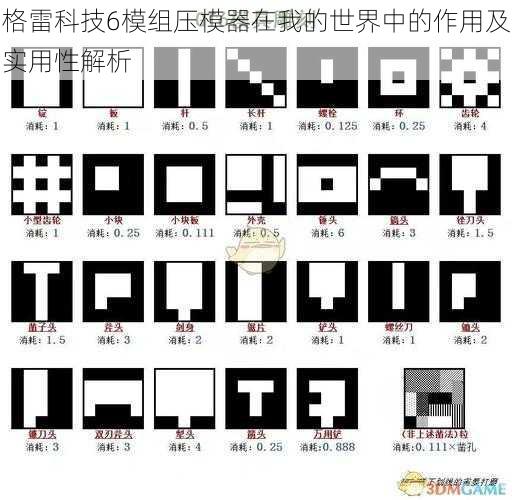 格雷科技6模组压模器在我的世界中的作用及实用性解析