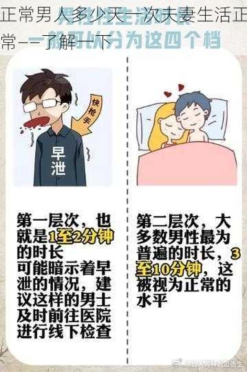 正常男人多少天一次夫妻生活正常——了解一下