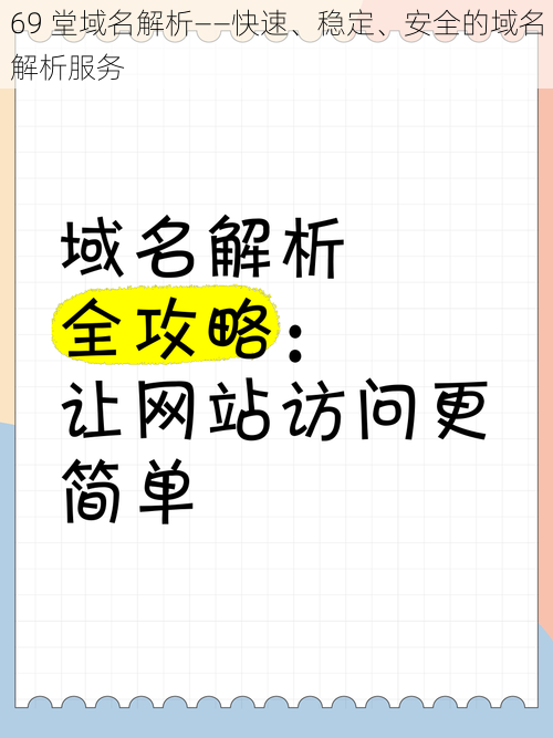 69 堂域名解析——快速、稳定、安全的域名解析服务
