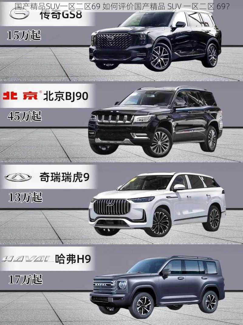 国产精品SUV一区二区69 如何评价国产精品 SUV 一区二区 69？