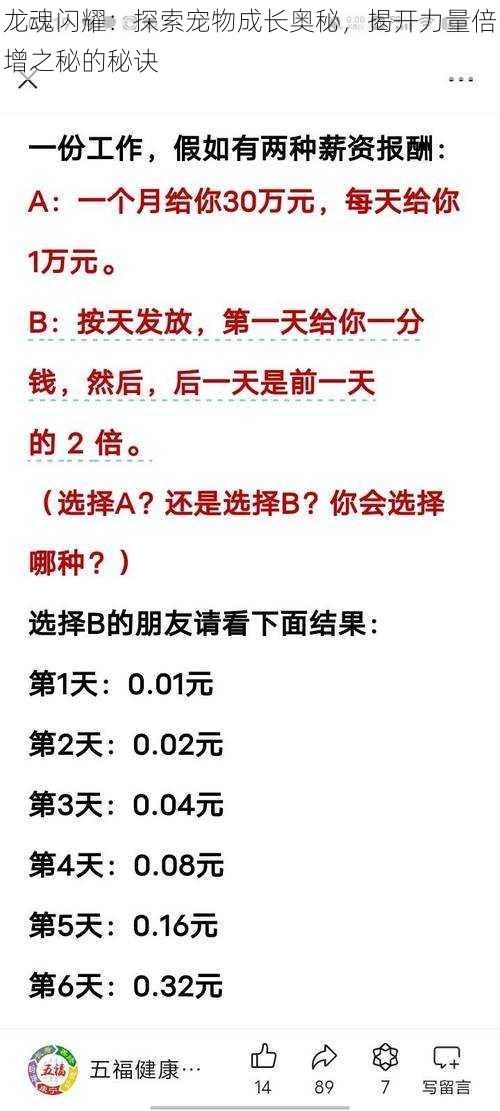 龙魂闪耀：探索宠物成长奥秘，揭开力量倍增之秘的秘诀