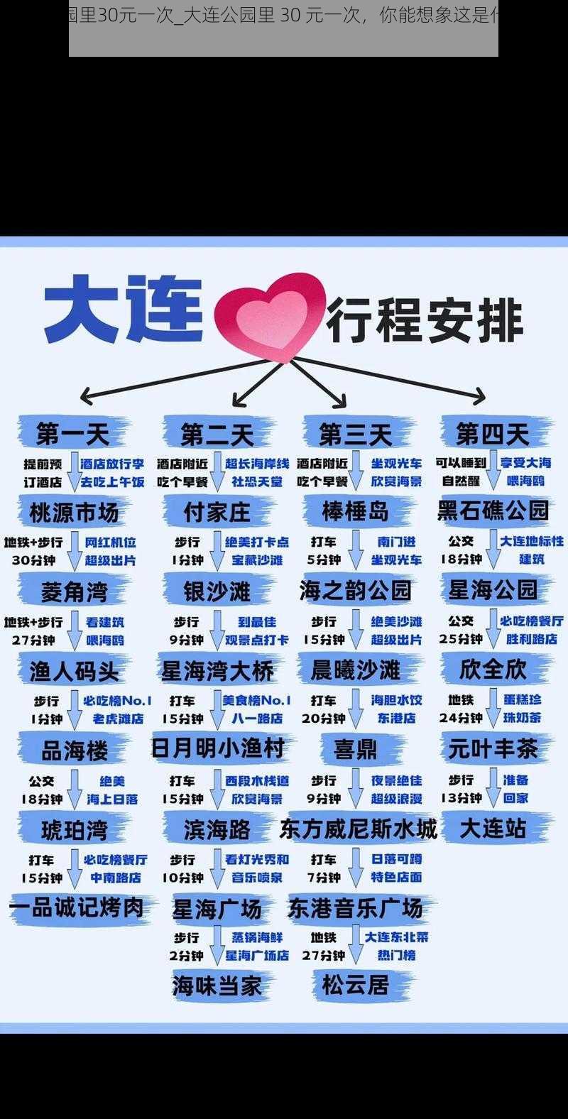 大连公园里30元一次_大连公园里 30 元一次，你能想象这是什么服务吗？