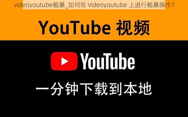 videoyoutube粗暴_如何在 Videoyoutube 上进行粗暴操作？