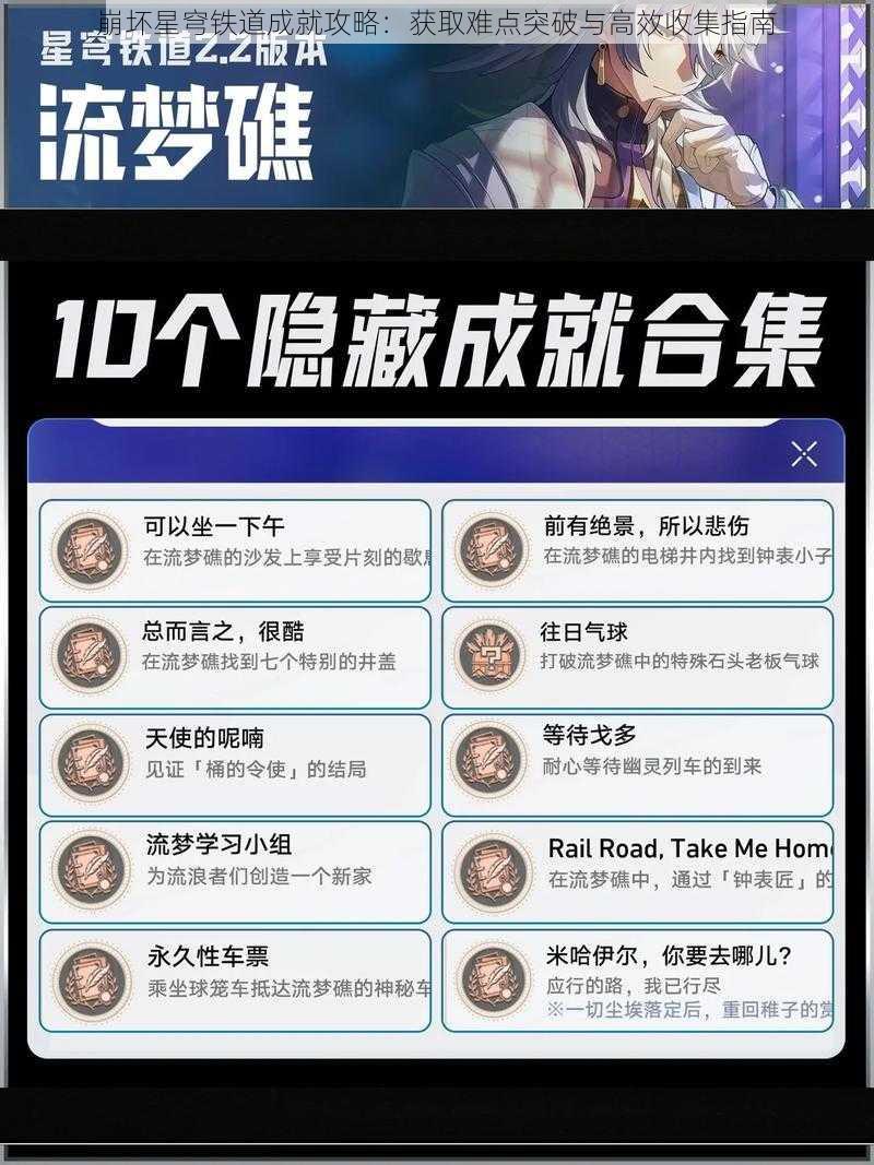 崩坏星穹铁道成就攻略：获取难点突破与高效收集指南