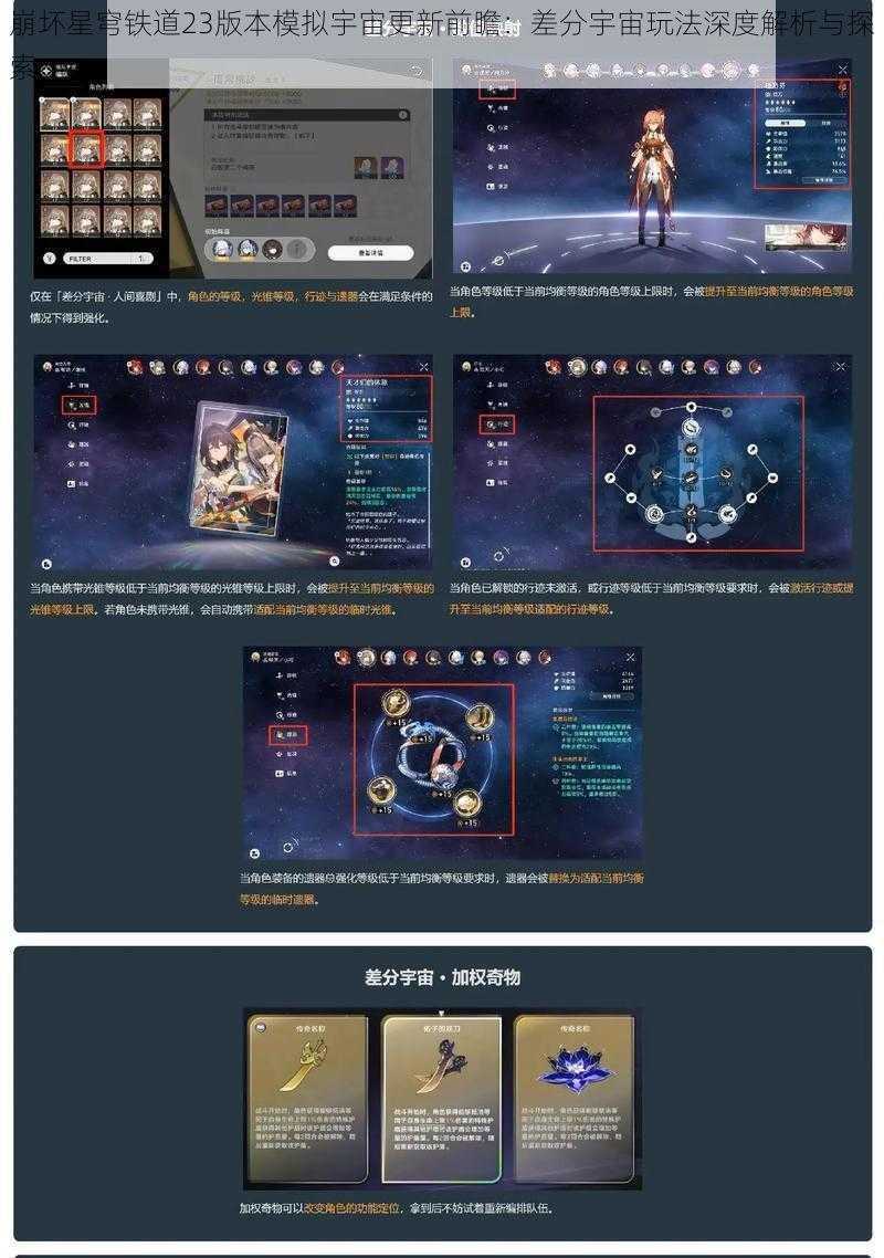 崩坏星穹铁道23版本模拟宇宙更新前瞻：差分宇宙玩法深度解析与探索