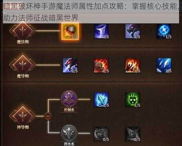 暗黑破坏神手游魔法师属性加点攻略：掌握核心技能，助力法师征战暗黑世界