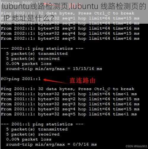 lubuntu线路检测页,lubuntu 线路检测页的 IP 地址是什么？