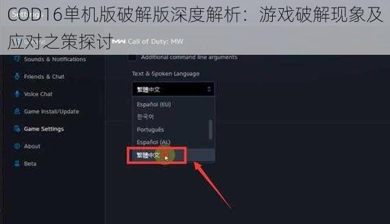 COD16单机版破解版深度解析：游戏破解现象及应对之策探讨