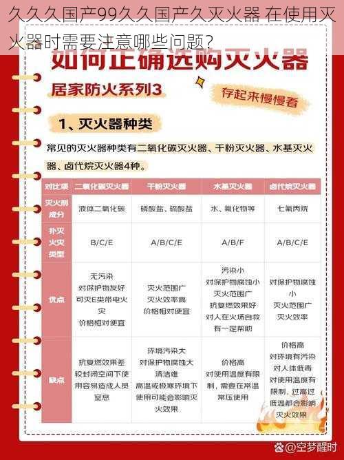 久久久国产99久久国产久灭火器 在使用灭火器时需要注意哪些问题？