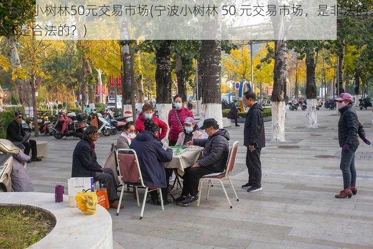 宁波小树林50元交易市场(宁波小树林 50 元交易市场，是非法的还是合法的？)