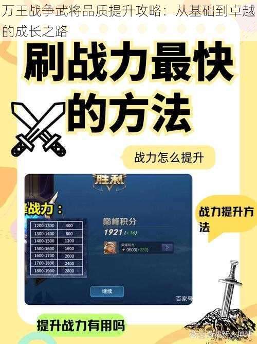 万王战争武将品质提升攻略：从基础到卓越的成长之路