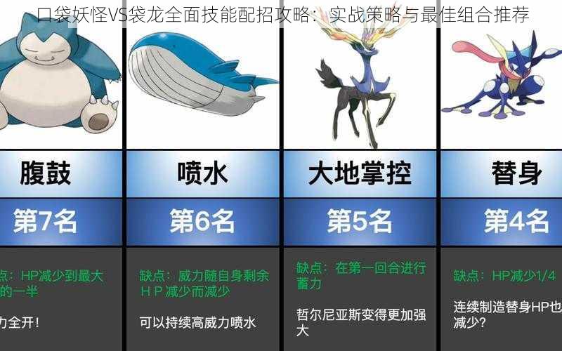 口袋妖怪VS袋龙全面技能配招攻略：实战策略与最佳组合推荐