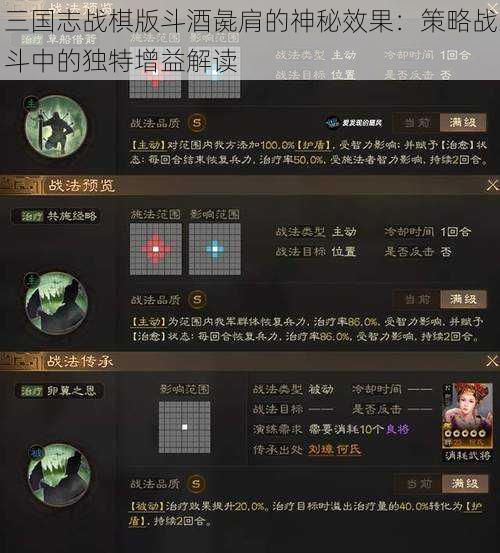 三国志战棋版斗酒彘肩的神秘效果：策略战斗中的独特增益解读