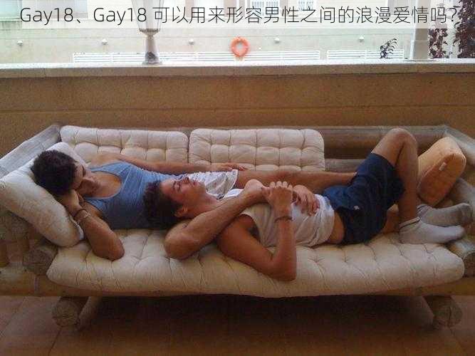 Gay18、Gay18 可以用来形容男性之间的浪漫爱情吗？