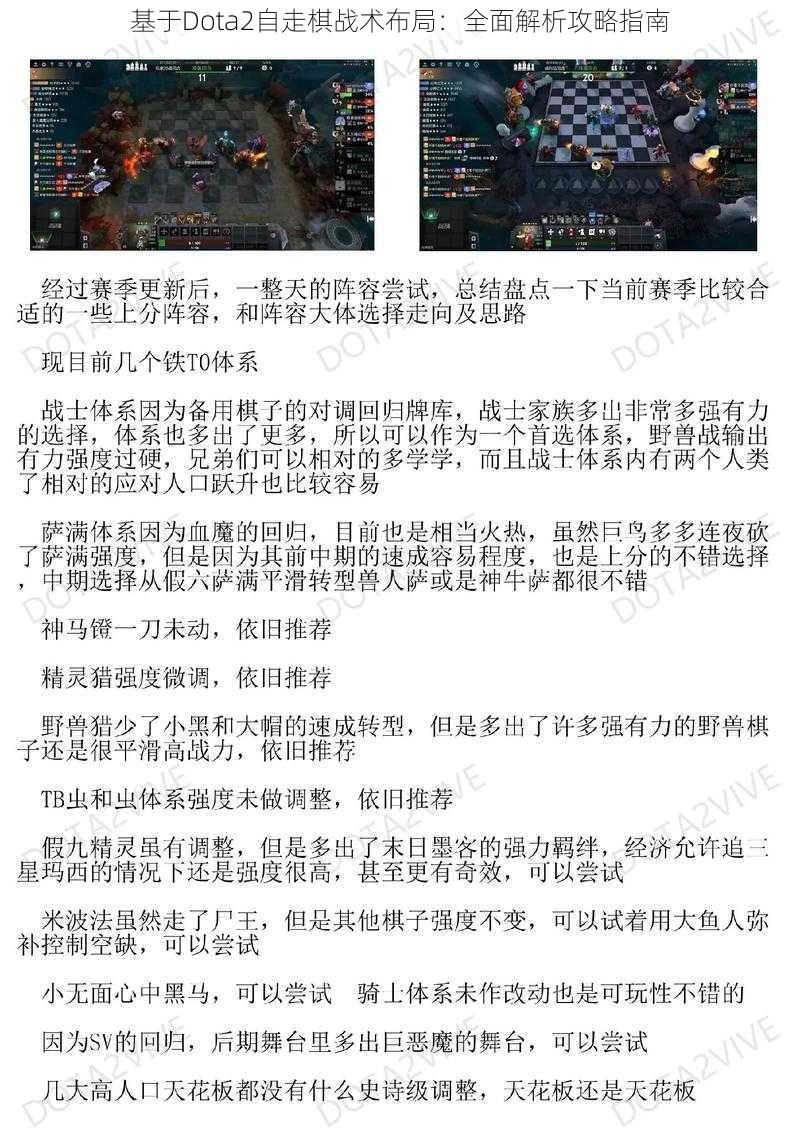 基于Dota2自走棋战术布局：全面解析攻略指南