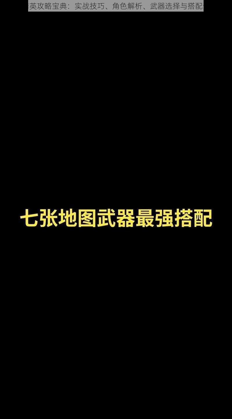 和平精英攻略宝典：实战技巧、角色解析、武器选择与搭配全攻略